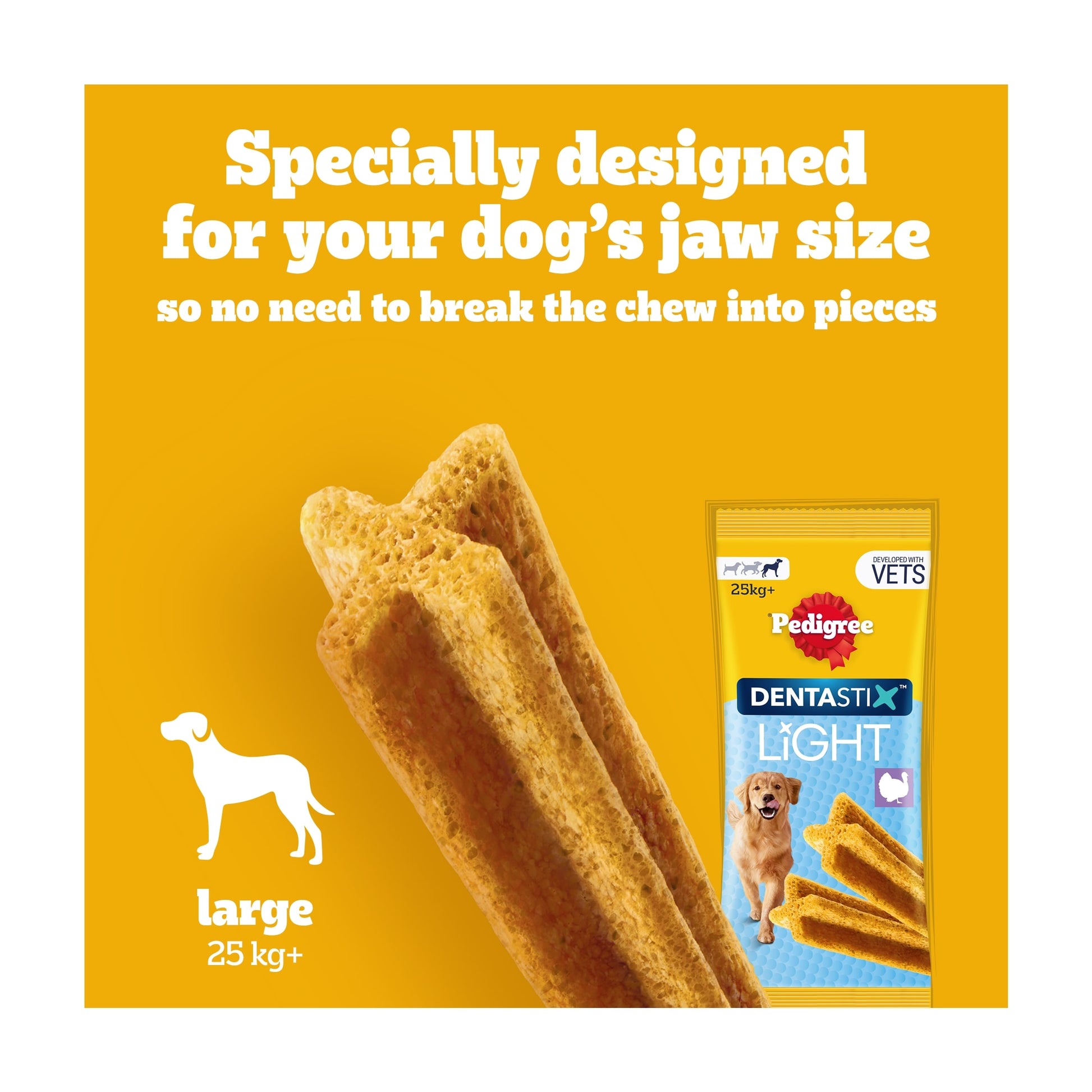 PEDIGREE DentaStix Light Daily Dental Chews Large Dog Treats 4 Dental Sticks — image 3