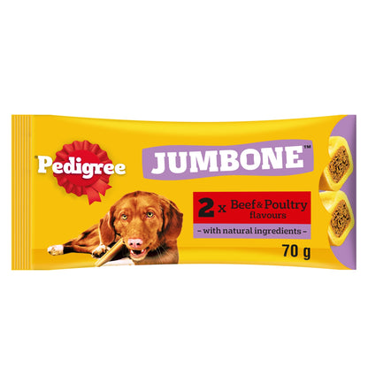 Pedigree Jumbone Medium Dog Treats Beef & Poultry 2 Chews 180g — image 1