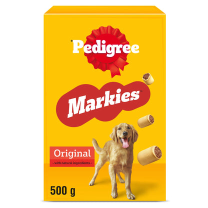 Pedigree Markies Adult Dog Treats Marrowbone Biscuits 500g — image 1