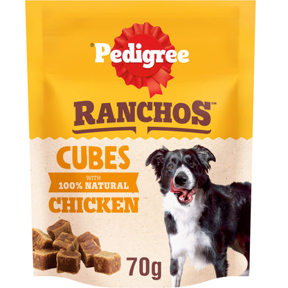 PEDIGREE Ranchos Chicken Cubes Dog Treats 70g — image 1