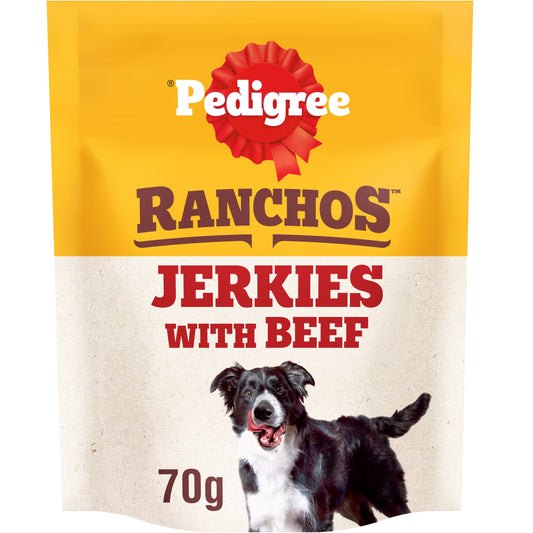 Pedigree Ranchos Jerkies Dog Food Treat with Beef 70g — image 1