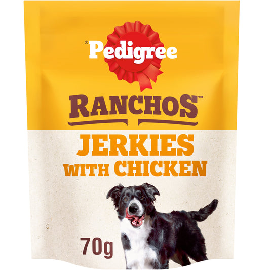 Pedigree Ranchos Jerkies Dog Food Treat with Chicken 70g — image 1