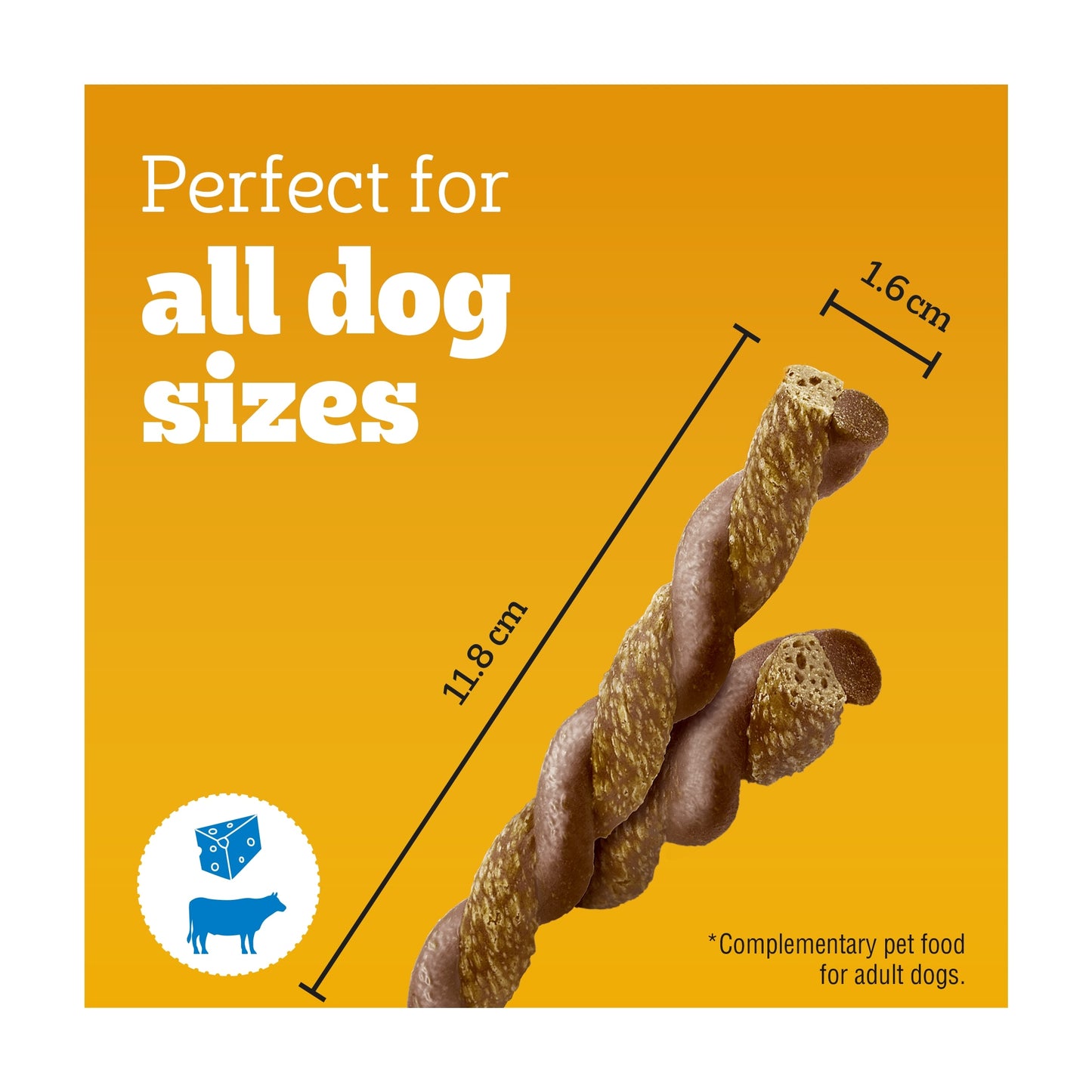Pedigree Rodeo Duos Dog Food Treats Beef & Cheese 7 sticks 123g — image 3
