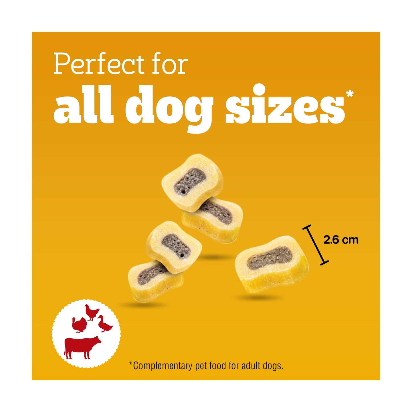 Pedigree Tasty Minis Adult Dog Treat Slices Beef & Poultry 155g — image 3