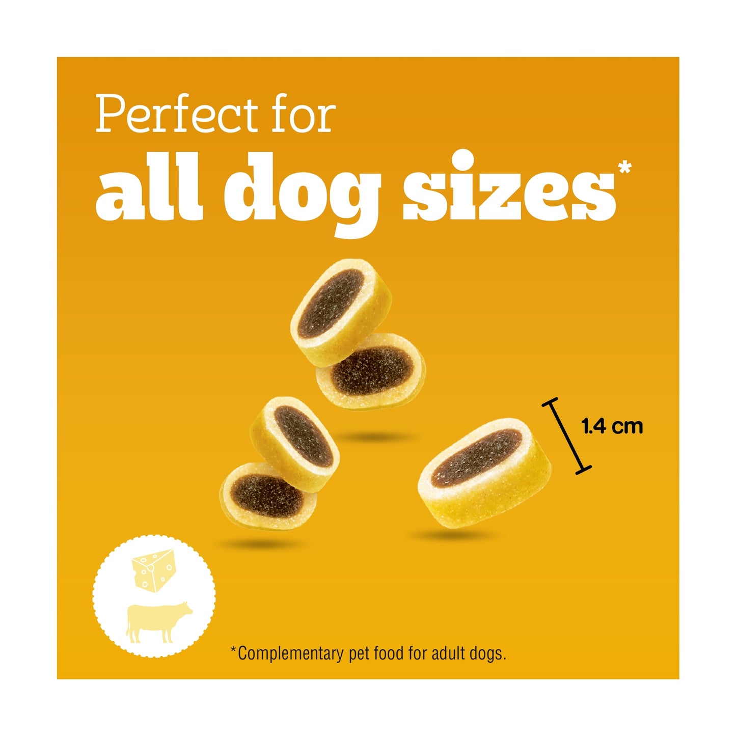 Pedigree Tasty Minis Adult Dog Treats Beef & Cheese 140g — image 4