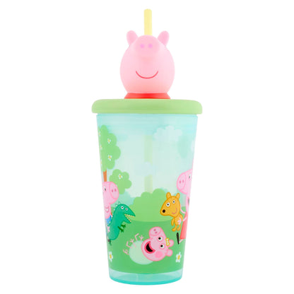 Peppa Pig 3D Head Water Bottle Tumbler 444ml — image 1