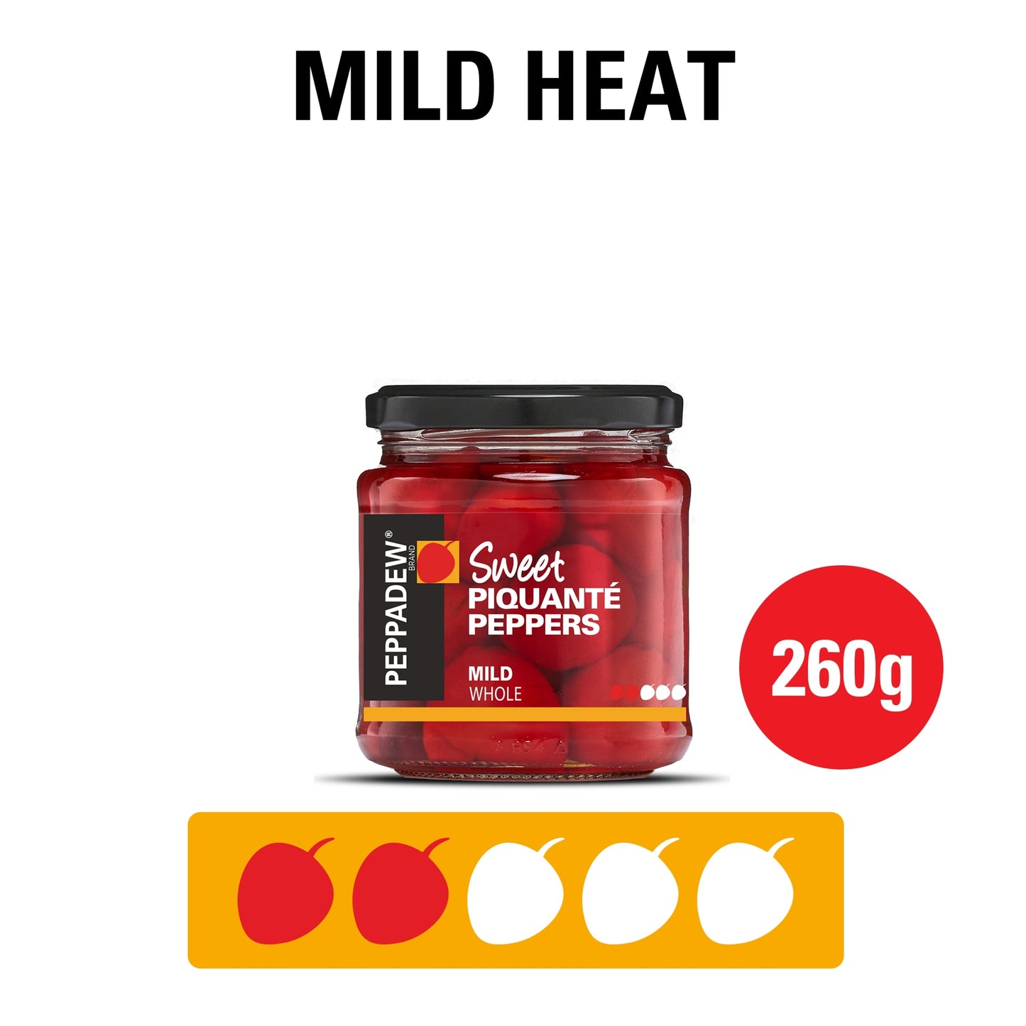 Peppadew Sweet Piquante Peppers Mild Whole 260g — image 2