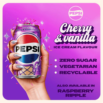 Pepsi Cherry & Vanilla Flavour 8 x 330ml — image 2