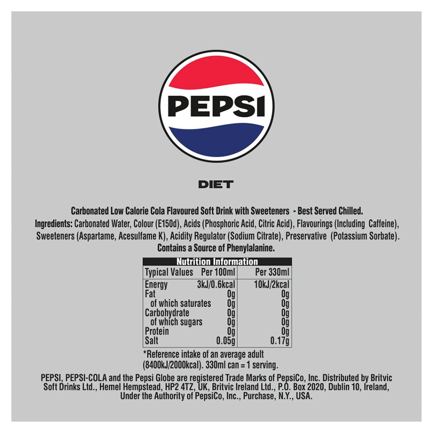 Pepsi Diet Soft Drink 330ml — image 5