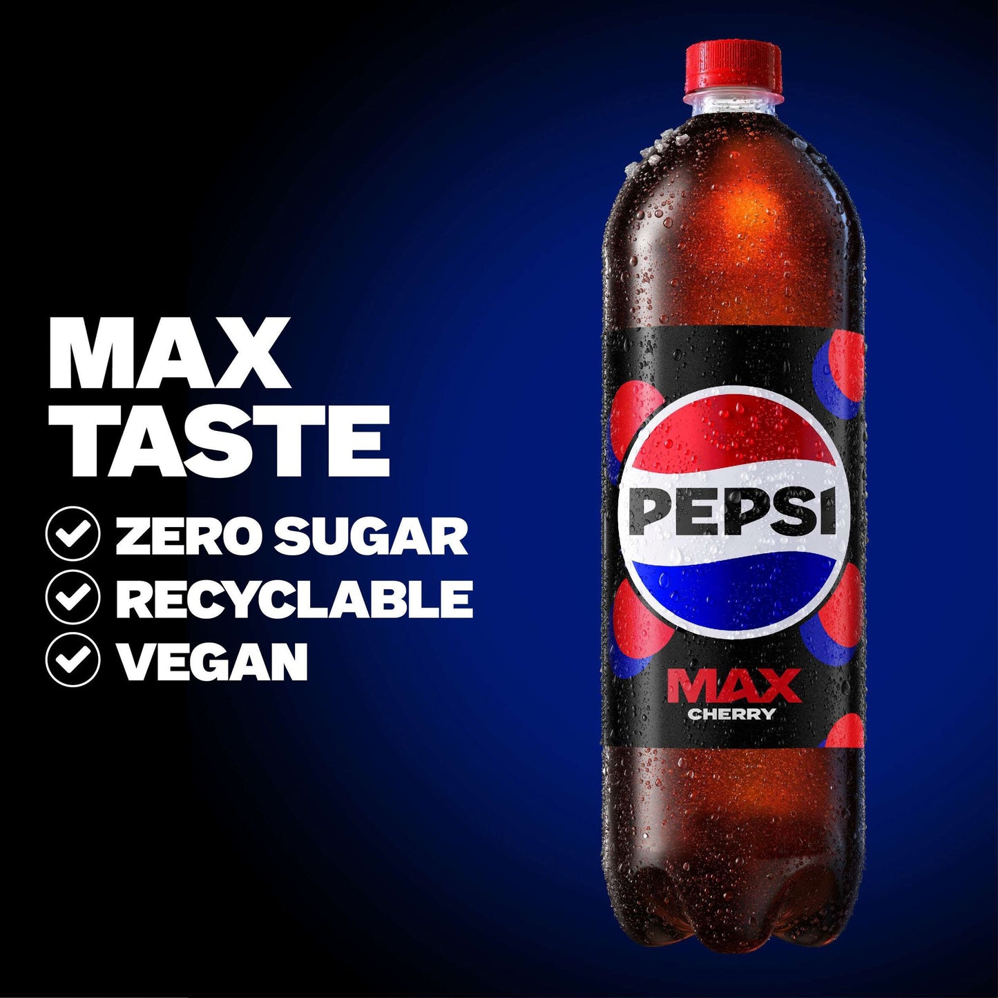 Pepsi Max Cherry No Sugar Cola Bottle 2L — image 2