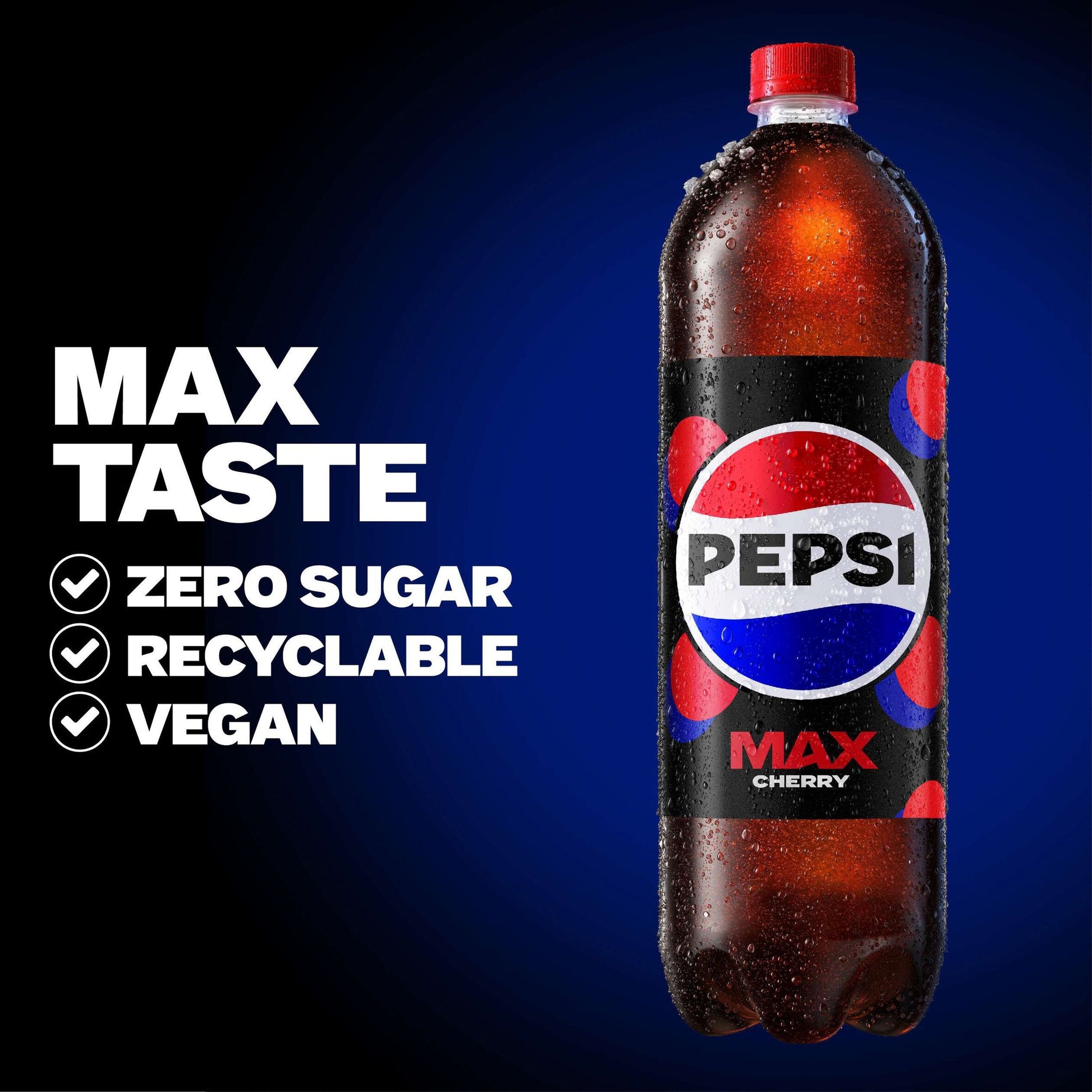 Pepsi Max Cherry No Sugar Cola Bottle 2L — image 2