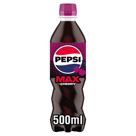 Pepsi Max Cherry No Sugar Cola Bottle 500ml — image 1