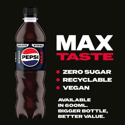 PEPSI MAX NO SUGAR 600ML — image 2