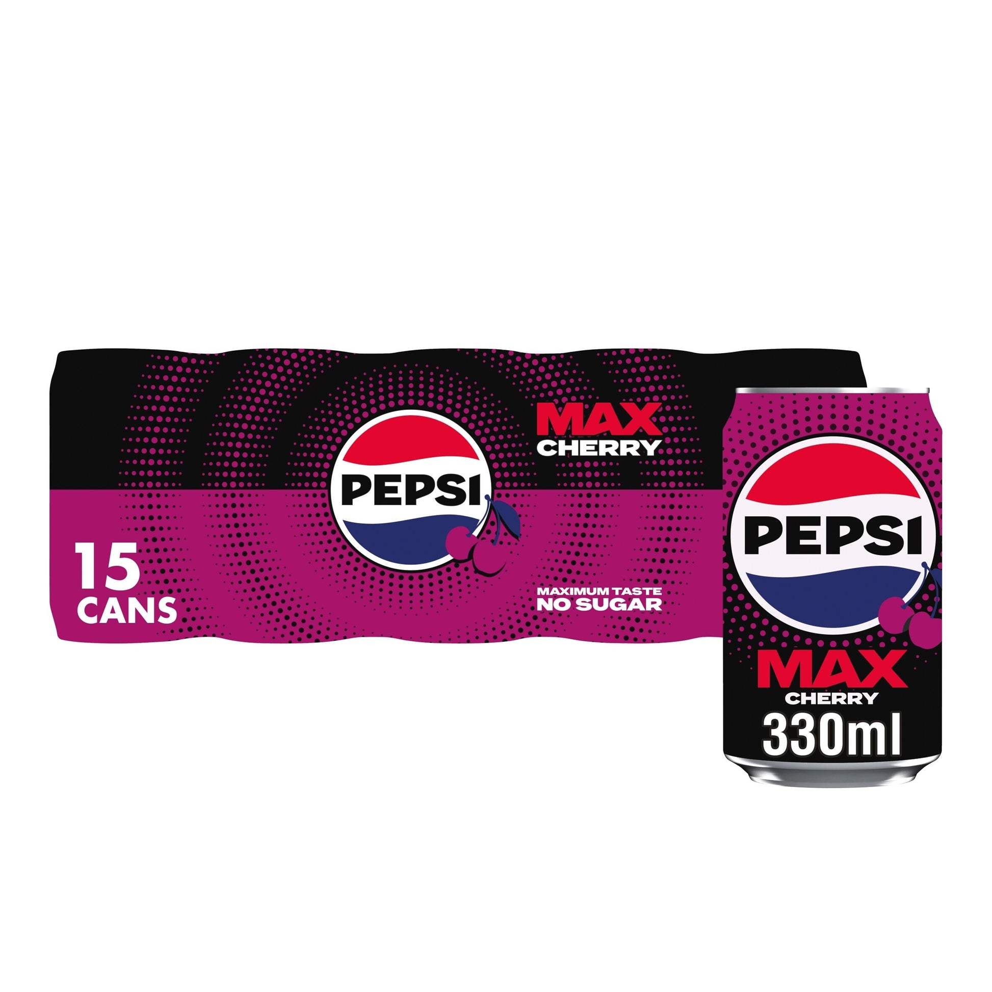 Pepsi Max No Sugar Cherry 15 x 330ml — image 1