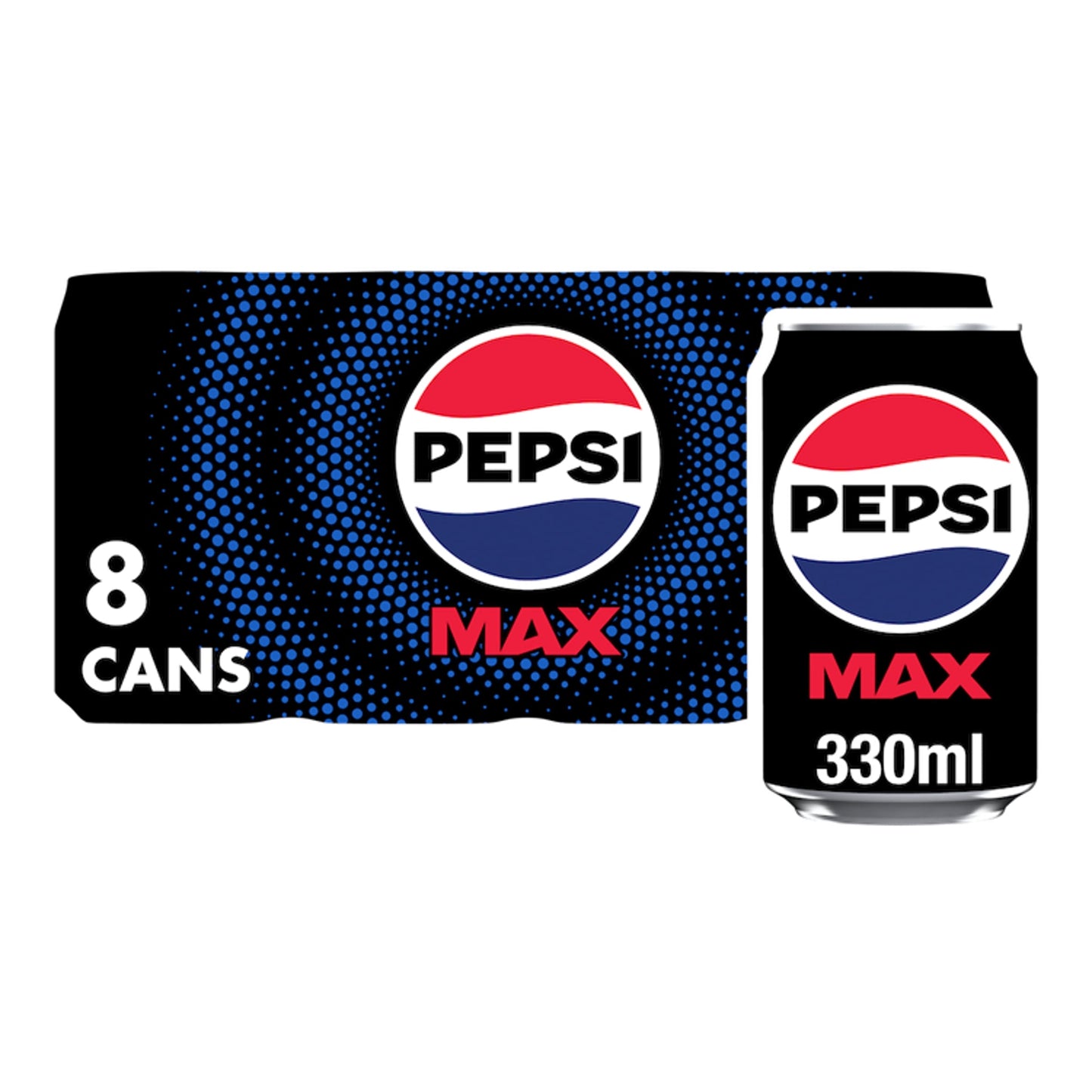 Pepsi Max No Sugar Cola Cans 8x330ml — image 1