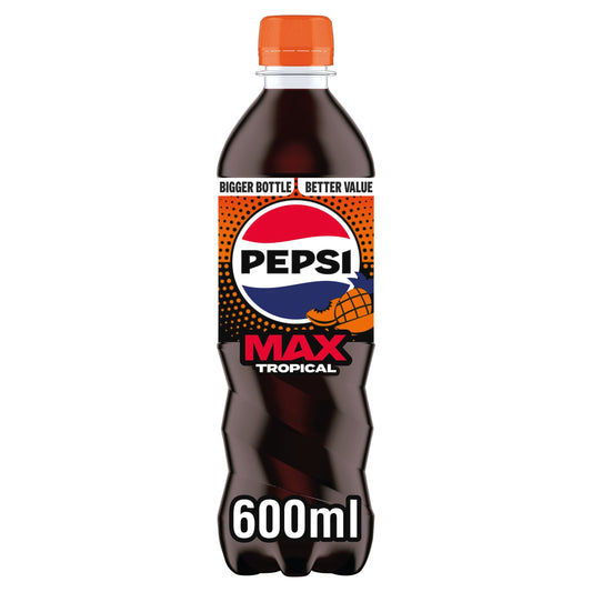 PEPSI MAX TROPICAL NO SUGAR COLA 600ML — image 1