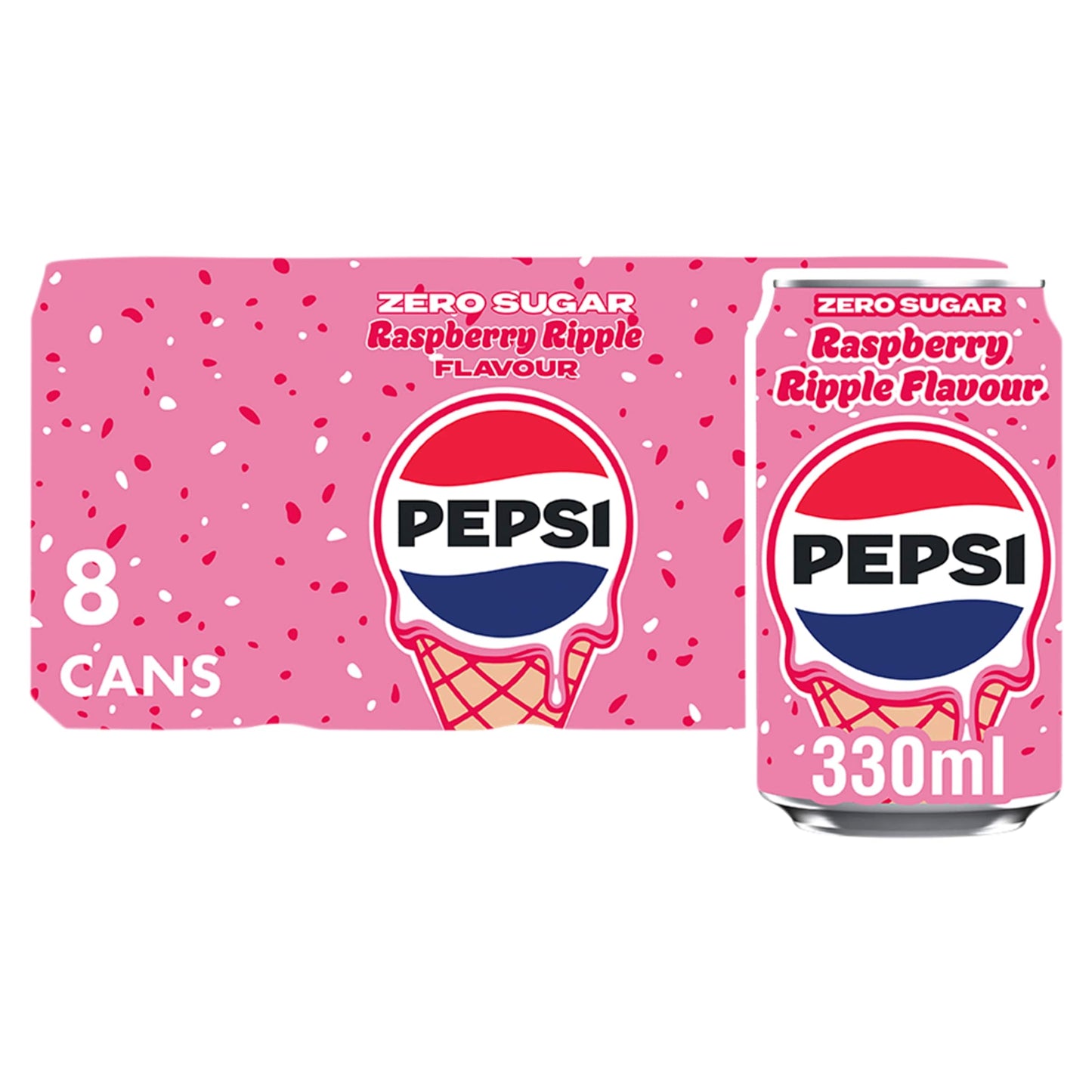 Pepsi Raspberry Ripple Flavour 8 x 330ml — image 1