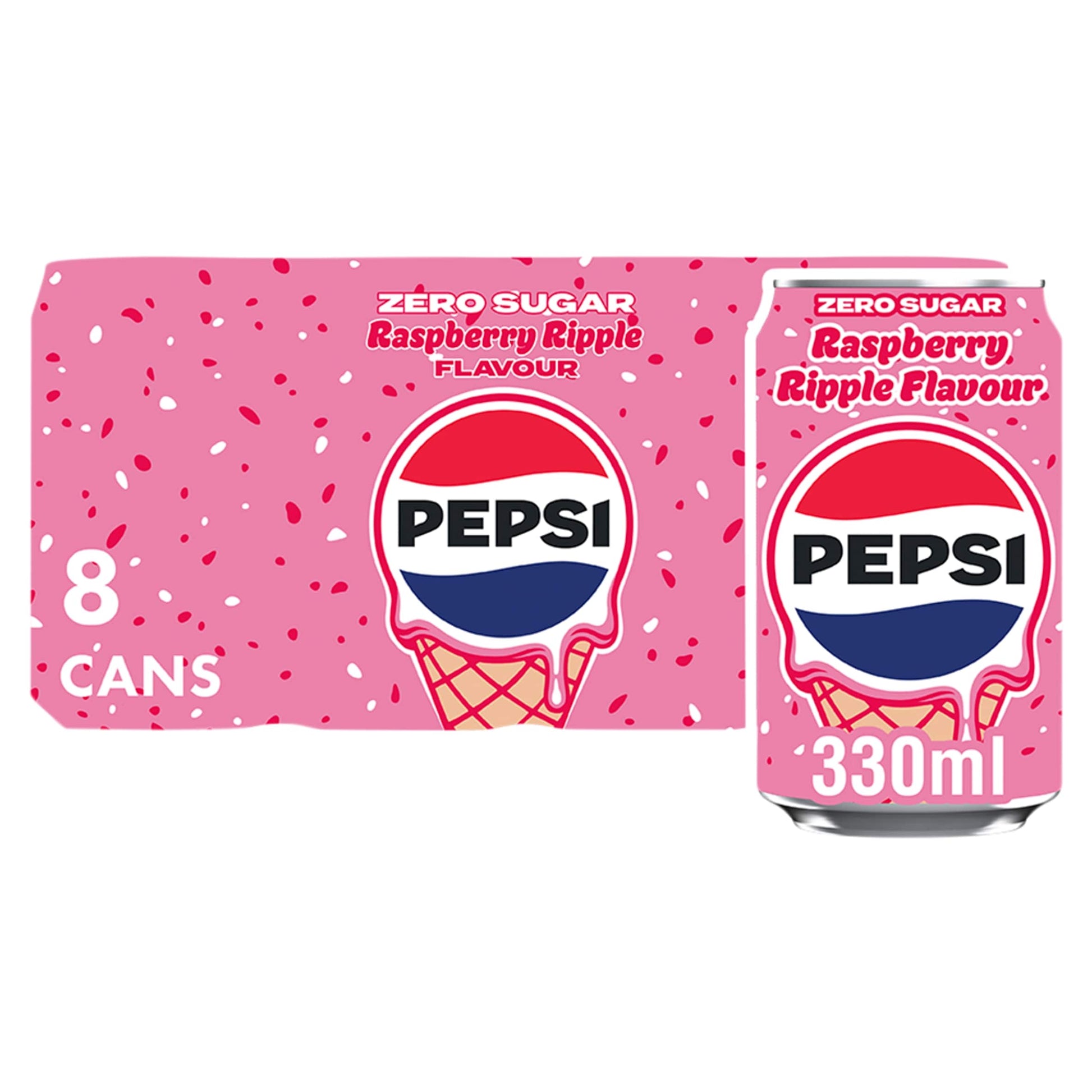 Pepsi Raspberry Ripple Flavour 8 x 330ml — image 1