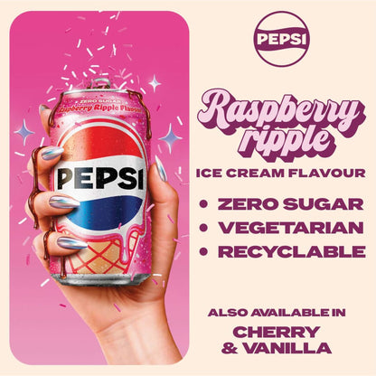 Pepsi Raspberry Ripple Flavour 8 x 330ml — image 2