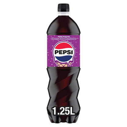 Pepsi Zero Sugar Cherry & Vanilla Flavour 1.25L — image 1