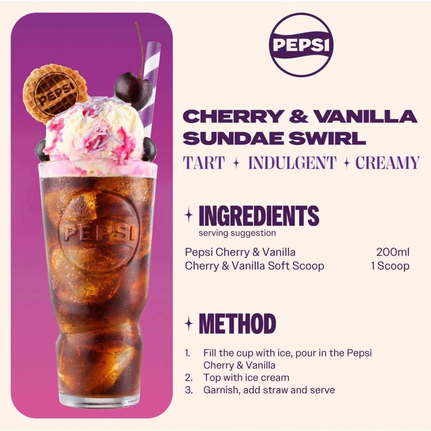 Pepsi Zero Sugar Cherry & Vanilla Flavour 1.25L — image 3