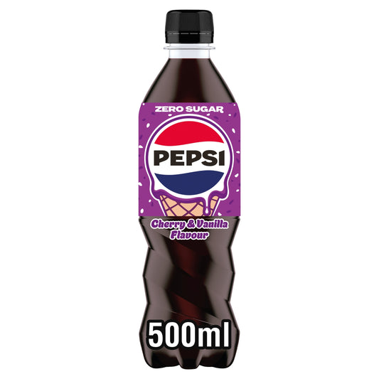PEPSI Zero sugar Cherry & Vanilla Flavour 500ML — image 1