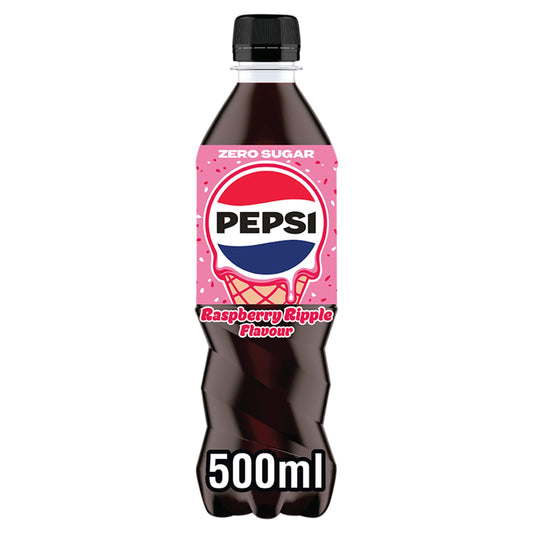 PEPSI Zero sugar Raspberry Ripple Flavour soft drink 500ML — image 1