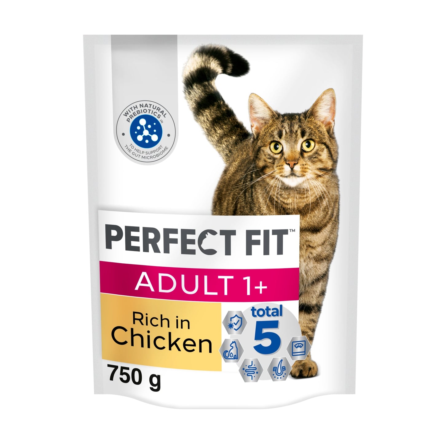 Perfect Fit Adult 1+ Dry Cat Food - Chicken 750g — image 1
