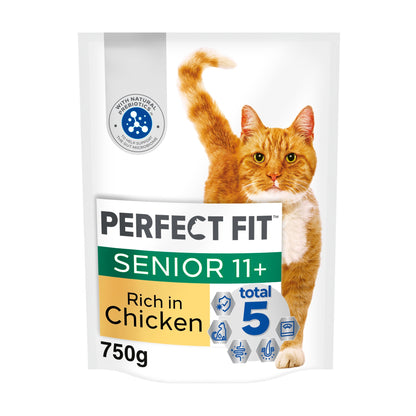 Perfect Fit Senior 11+ Dry Cat Food - Chicken 750g — image 1