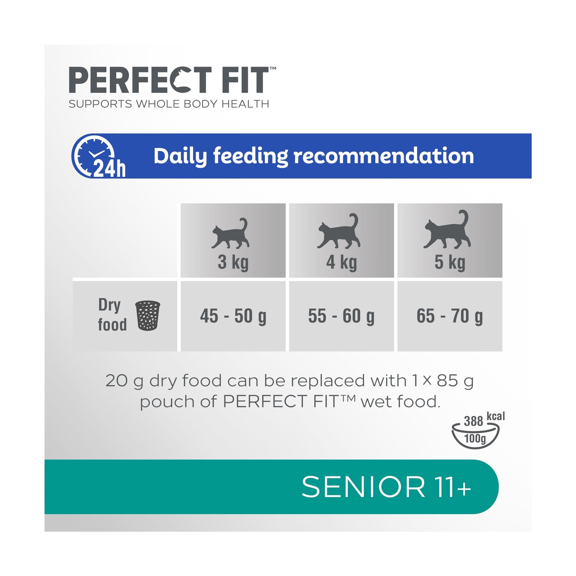 Perfect Fit Senior 11+ Dry Cat Food - Chicken 750g — image 5