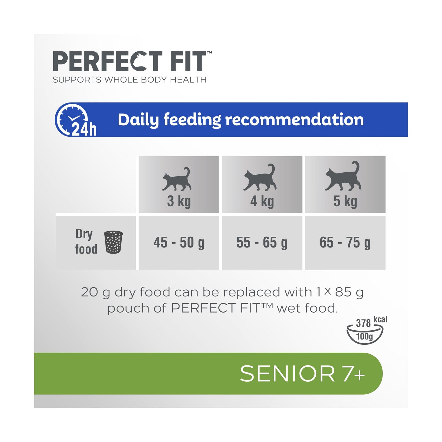 Perfect Fit Senior 7+ Dry Cat Food - Chicken 750g — image 5