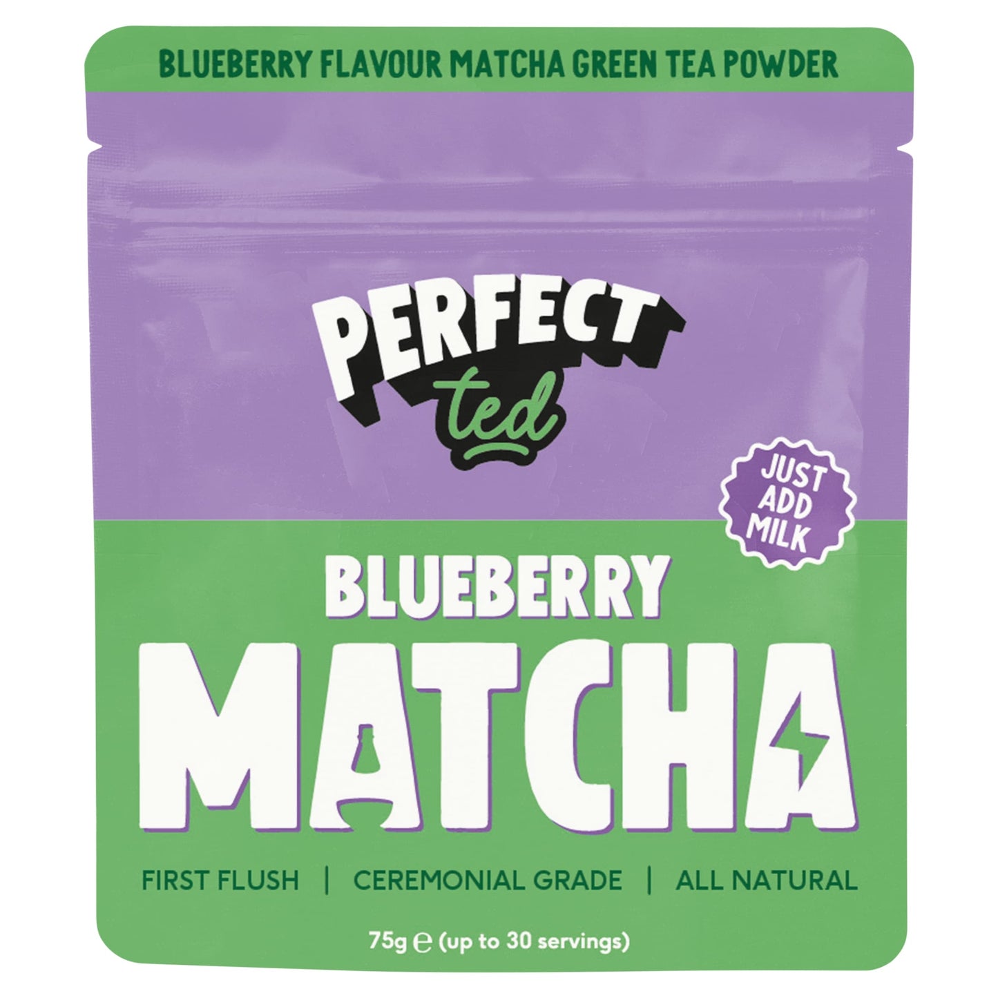 PerfectTed Matcha Powder Blueberry 75g — image 1