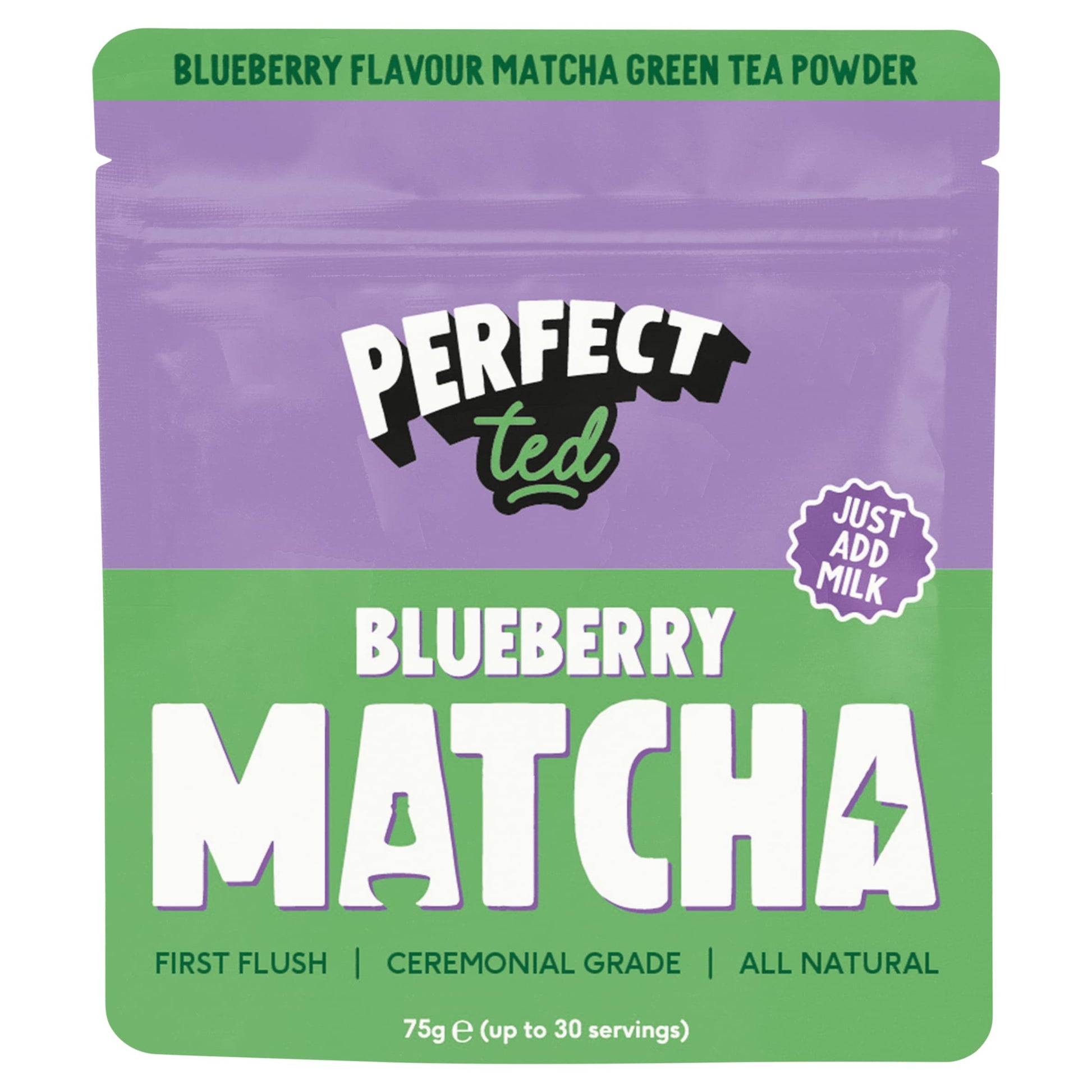 PerfectTed Matcha Powder Blueberry 75g — image 1