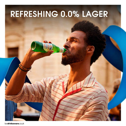 PERONI Nastro Azzurro 0% Alcohol Free Beer Bottles 12x330ml