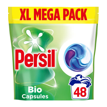 Persil Bio 4 in 1 Laundry Washing Detergent Capsules XL Mega Pack 48 Washes 652g — image 1