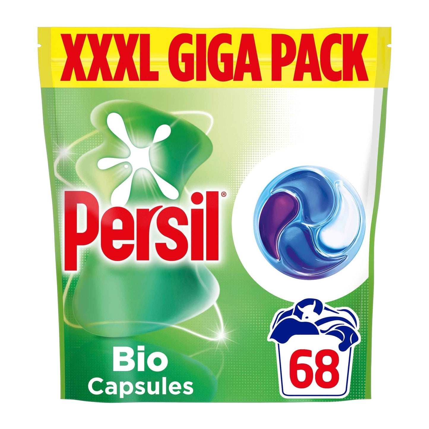 Persil Bio 4 In 1 Laundry Washing Detergent Capsules Xxxl Giga Pack