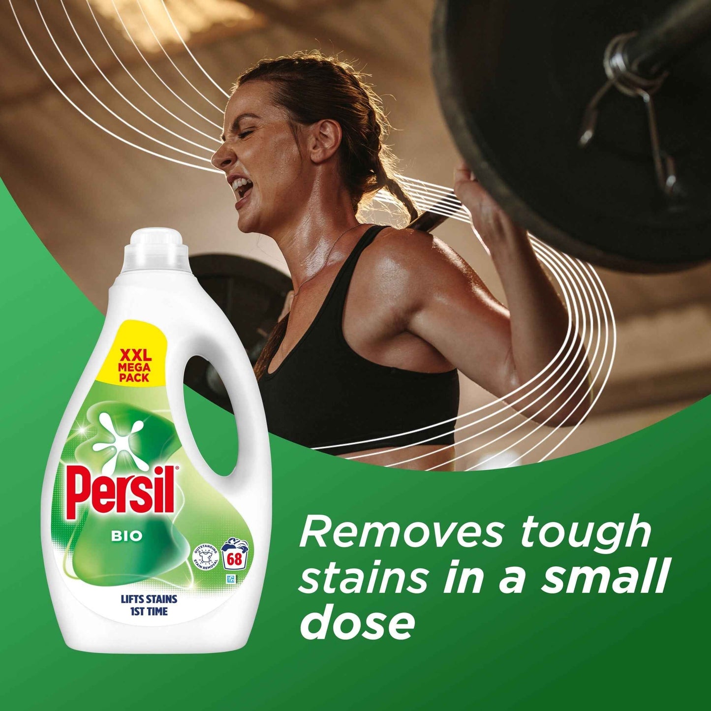 Persil Bio Laundry Washing Liquid Detergent 68 Washes 1836ml