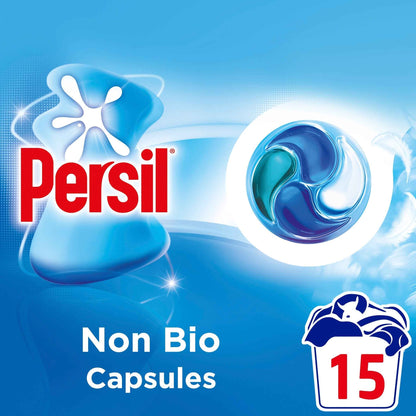 Persil Non Bio 4 In 1 Laundry Washing Detergent Capsules 15 Washes