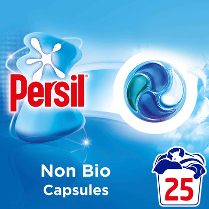 Persil Non Bio 4 In 1 Laundry Washing Detergent Capsules 25 Washes