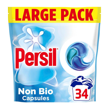 Persil Non Bio 4 In 1 Laundry Washing Detergent Capsules 34 Washes