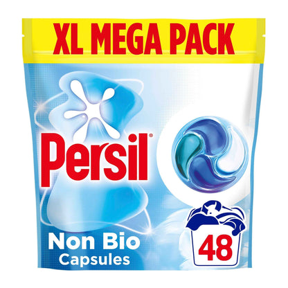 Persil Non Bio 4 In 1 Laundry Washing Detergent Capsules Xl Mega Pack