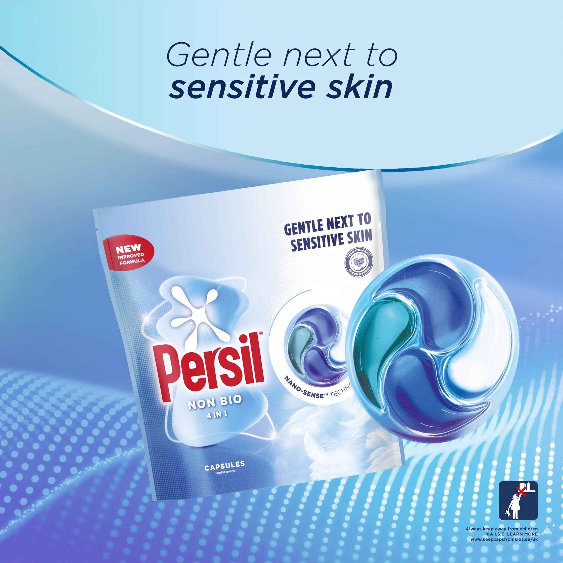 Persil Non Bio 4 In 1 Laundry Washing Detergent Capsules Xxxl Giga