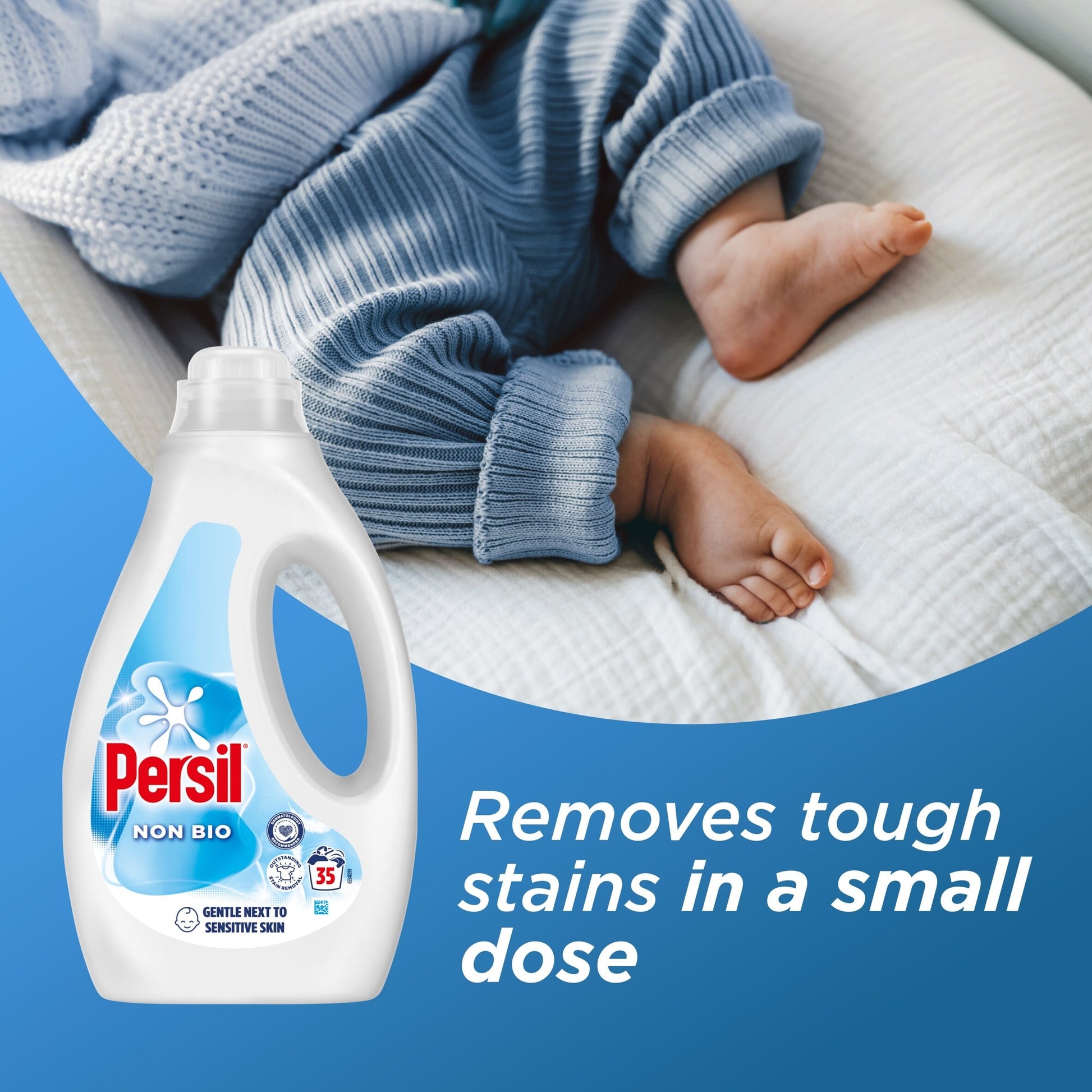 Persil Non Bio Laundry Washing Liquid Detergent 35 Washes 945ML — image 2