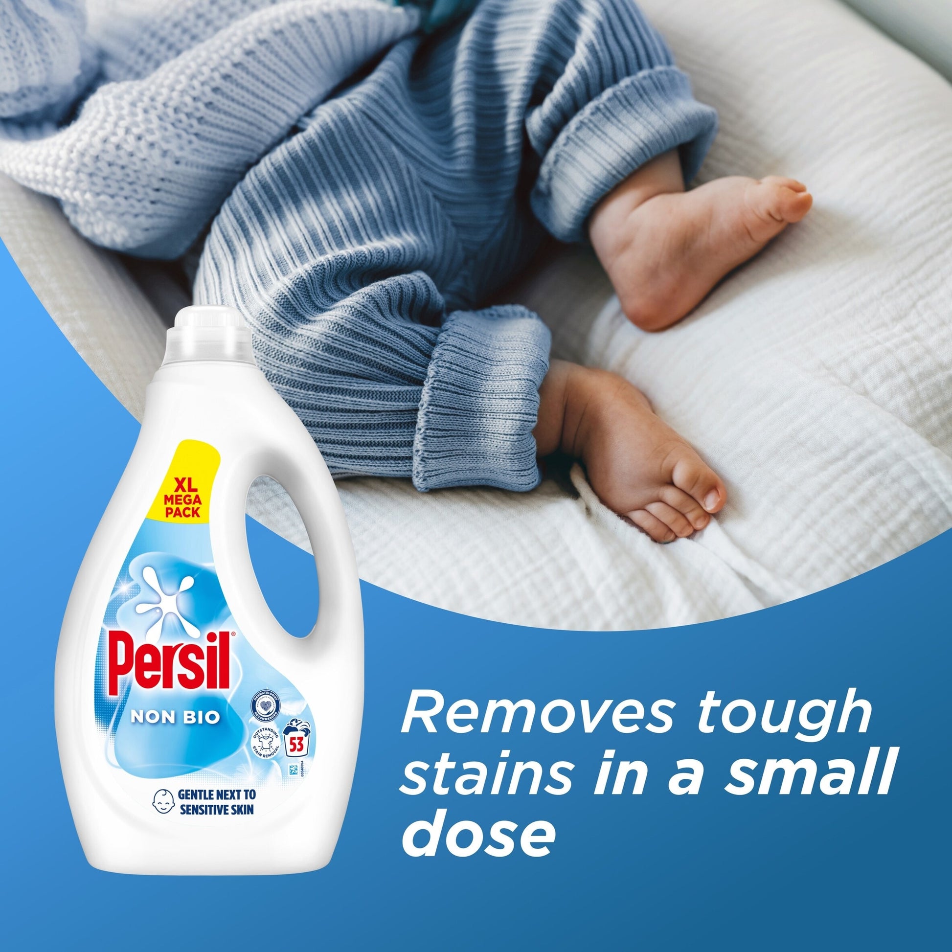 Persil Non Bio Laundry Washing Liquid Detergent 53 Washes 1431ml — image 2