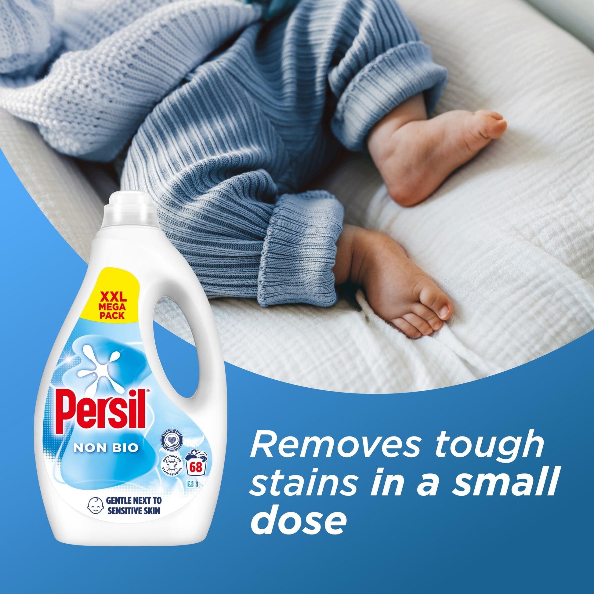 Persil Non Bio Laundry Washing Liquid Detergent 68 Washes 1836ml — image 2