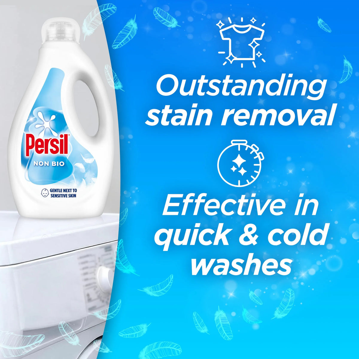 Persil Non Bio Laundry Washing Liquid Detergent 95 Washes 2565ml — image 4