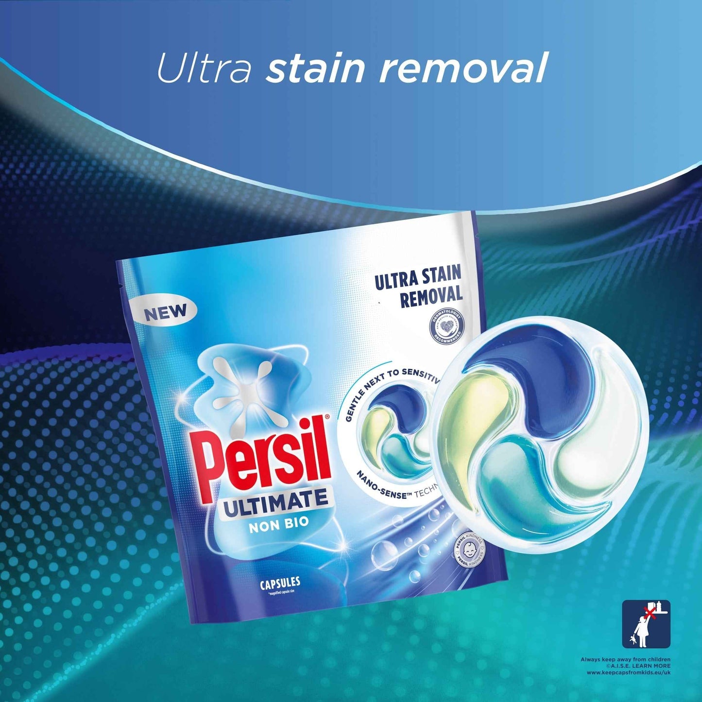 Persil Ultimate Non Bio Ultra Stain Removal Laundry Washing Detergent