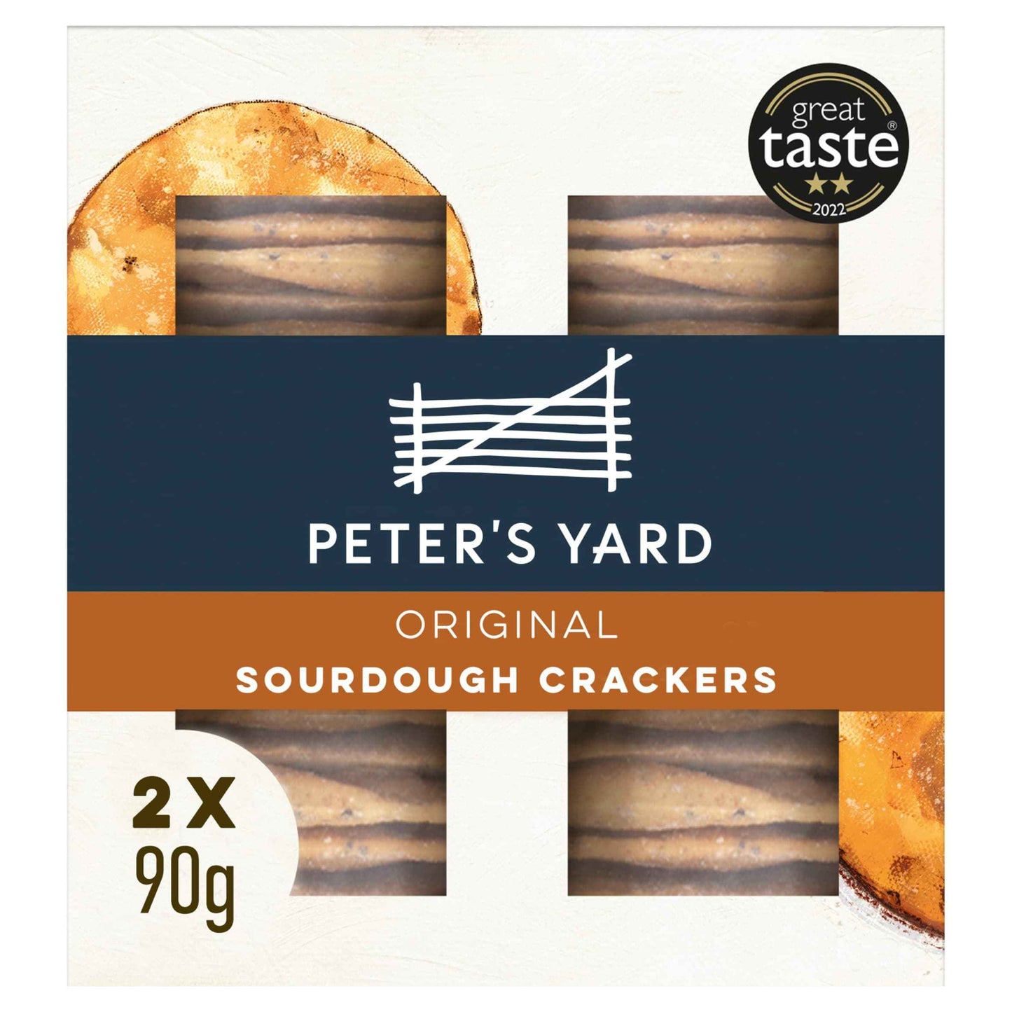 PETER'S YARD Original Sourdough Crackers Twin Pack 2 X 90g