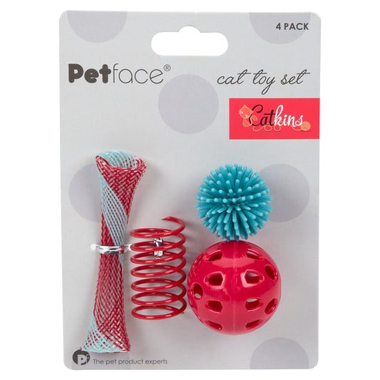 PETFACE CATKINS CAT TOY SET 4 PACK — image 1