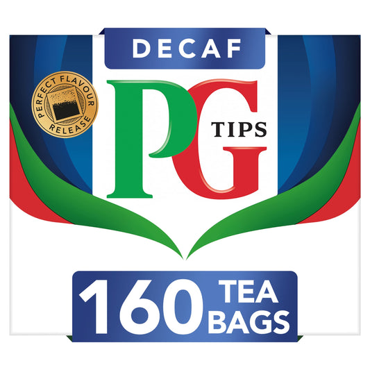 PG Tips Decaf Black Tea 160 Tea Bags 464g — image 1